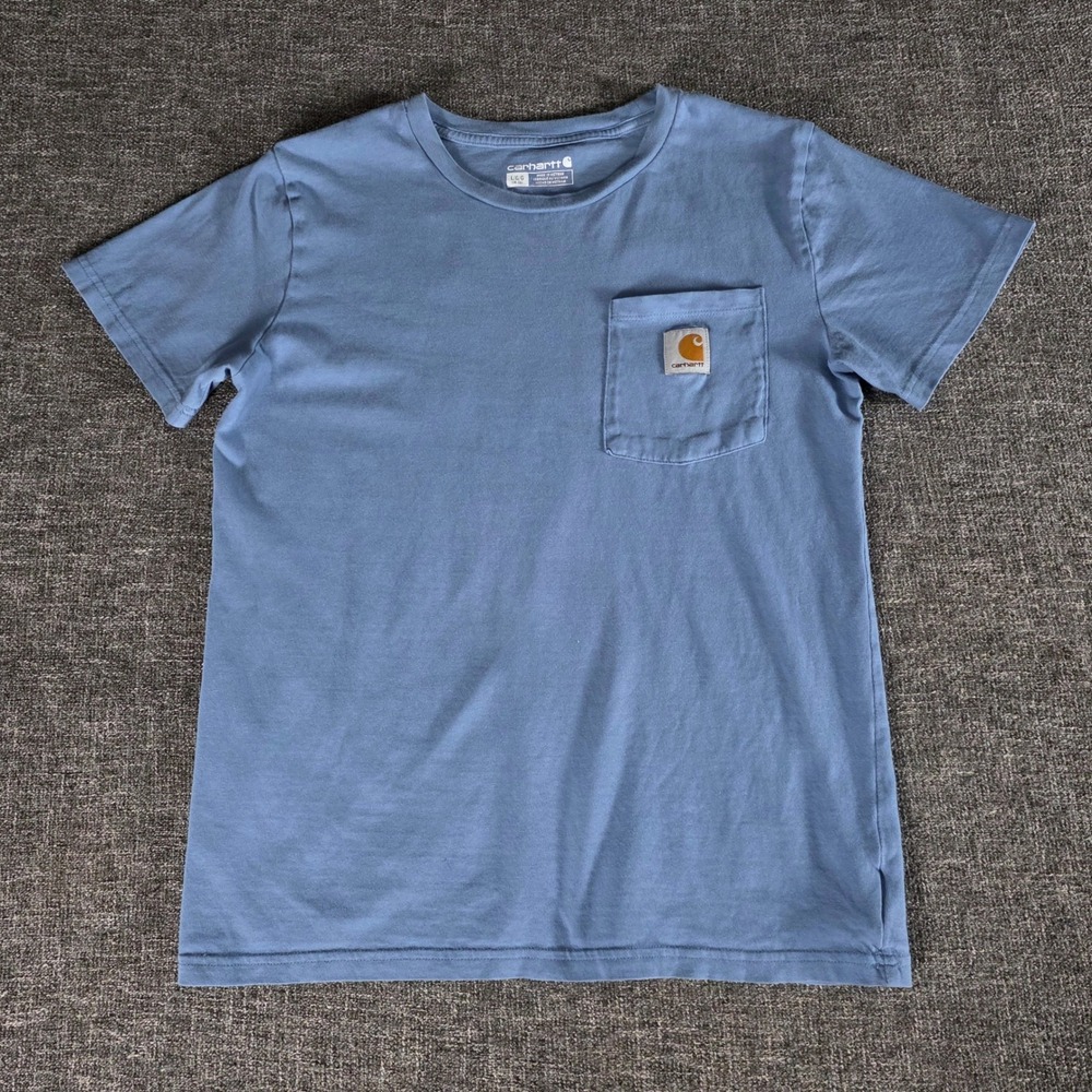 Carhartt Kids Blue Short Sleeve Pocket Graphic T-Shirt TK6489-B L 14-16